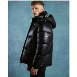 River Island Oversized Fit Puffer Coat - Black