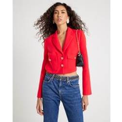 River Island Womens Red Cropped Blazer