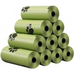 Shein Extra Thick Dog Waste Bags Leak Proof And Debri Free 15pcs Green