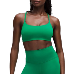 Lululemon Wunder Train Racer-BH Mit Trägern Leichter Halt C D Cups - Raceway Green