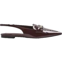 River Island Pointed Slingback Loafers - Red
