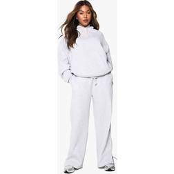 boohoo Plus Rope Contrast Drawcord Tracksuit - Grey