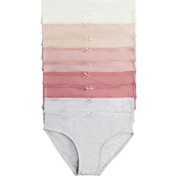 H&M Flicka Vit 10-pack trosa briefs bomull 134/140 8-10Y