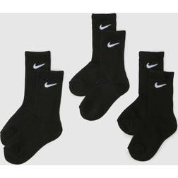 Nike Kids Basic Crew Socks 3 Pack - Black/White