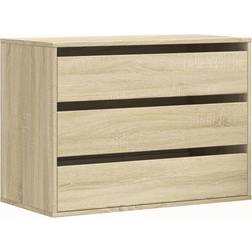 vidaXL Sonoma-EK 80 x 41 x 58 cm Konstruerat Trä Byrå 80x58cm