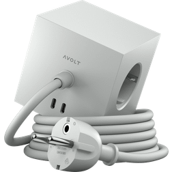 Avolt Square 1 grenuttag 30W Dual USB-C & Magnetic base 1.8m Gotland Gray
