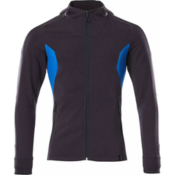 Mascot 18584-962 Accelerate Hoodie with Zipper - Dark Navy/Azure Blue