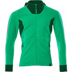 Mascot 18584-962 Accelerate Hoodie with Zipper - Grass Green/Green