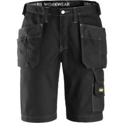 Snickers Workwear 3023 Craftsmen Holster Pocket Rip Stop Shorts - Black