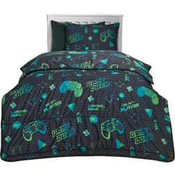 OHS Coverless 10.5 Tog Gaming Pillowcase Quilt Soft Warm Bedding Set