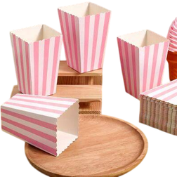 Shein 20/10/5pcs Striped Popcorn Paper Boxes