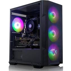 ADMI PC para jogos • Intel i5 13400F • RTX 4070 12GB GDDR6 • 32GB 3200MHz DDR4 • SSD NVME 1TB • 700W PSU Bronze Rated • MSI 100R Black Mesh RGB Gaming Case • 600mps Wifi • Windows 11