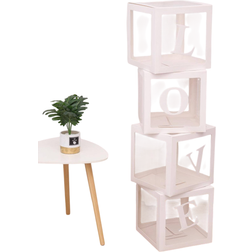 Shein 4Pcs/Set 25cm/9.84in Transparent Balloon Box