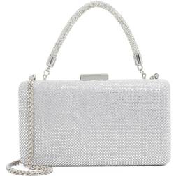 Dune London Beaut Embellished Top Handle Clutch - Silver