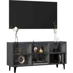 vidaXL 805958 High Gloss Grey TV Bench 103.5x50cm