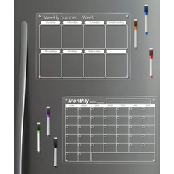 Shein 1pc 3D Magnetic Acrylic Dry Erase Board 30x21cm