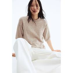 H&M Ladies Knitted T-shirt - Beige