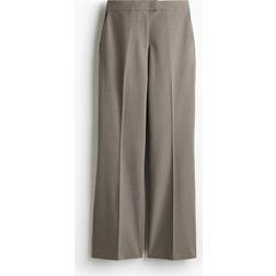 H&M Bootcut Byxa - Gråbeigemelerad