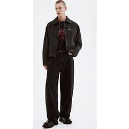 H&M Regular Fit Canvas Jacket - Dark Grey