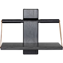 Andersen Furniture Wood Black Wall Shelf 30cm