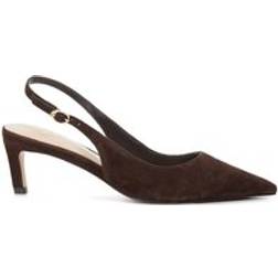 Dune London Celinna Suede Strappy Heels - Brown