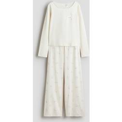 H&M Bomullspyjamas Med Tryck - Flicka