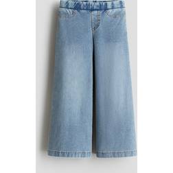 H&M Vid Byxa Med Denimlook - Ljus Denimblå