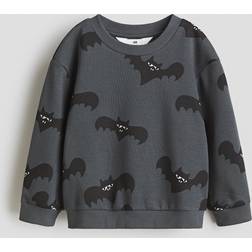 H&M Pojke Bats Sweatshirt - Dark Grey