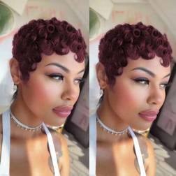 Shein Curly Short Human Hair Wig For Women