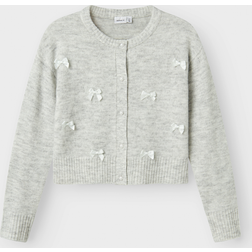 Name It Nkfkarin Ls Knit Card - Light Grey