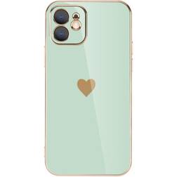 Geni-Store Solid Plating Lens Protection Phone Case