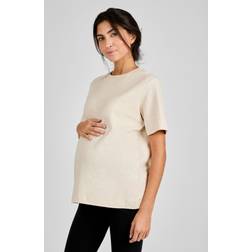 JoJo Maman Bébé Oatmeal Oversized Boyfriend T-Shirt