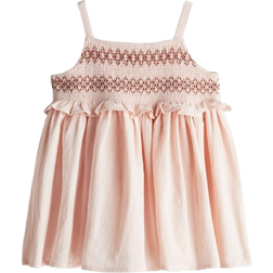 H&M Baby Smockad Klänning - Ljusrosa