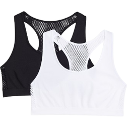 H&M Seamless Tops 2-pack - Black/White (0659808003)