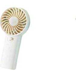 Shein 5pcs/2pcs/1pc Mini Hand Held Fan With Single Wind Speed And Lanyard White