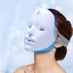 Shein Face Mask,7 Color LED Face Mask Light,Cordless Facial Mask Mask