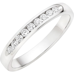 Beaverbrooks Half Eternity Ring - White Gold/Diamonds