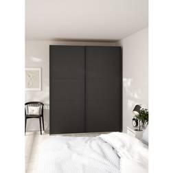 Tvilum Como 2 Skydelåger 180 x 220 cm Sort Garderobeskab