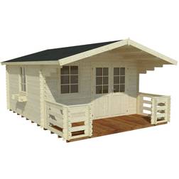 Palmako Friggebod Kristian 12.6 m² 360 x 360 cm (Byggnadsarea 12.6 m²)
