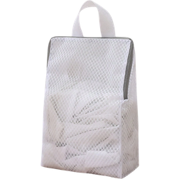 Shein 1pc White Laundry Wash Bag With Handle And Honeycomb Mesh For Delicates