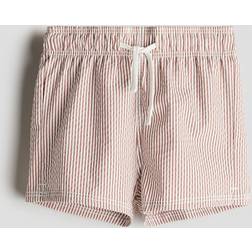 H&M Baby Striped Swim Shorts - Brown/White