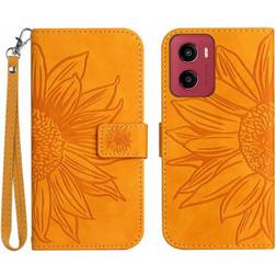GANGXUN Yellow Pu Leather Flip Wallet Case