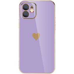 Geni-Store Solid Plating Lens Protection Phone Case
