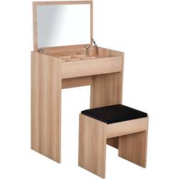 Homcom Multi-Purpose Wood Grain Dressing Table 40.2x60.2cm 2pcs