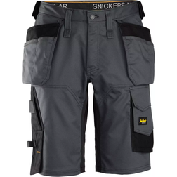 Snickers Workwear 6151 Allroundwork Stretch Shorts Med Loose Fit Og Hylsterlommer - Koksgrå/Sort