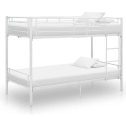 vidaXL 287909 White Bunk Bed 90X200cm