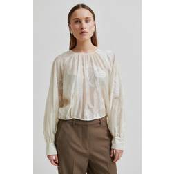 Second Female Veria Blouse Dam Långärmade Blusar - Vit