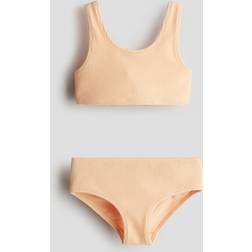 H&M Girls Peach Pink Textured Bikini