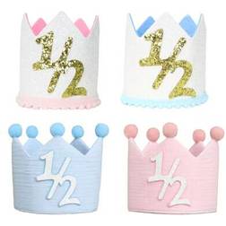 Shein 1pc 1/2 Crown Birthday Hat