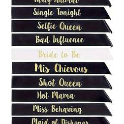Shein 12pcs Bride To Be Sashes Set